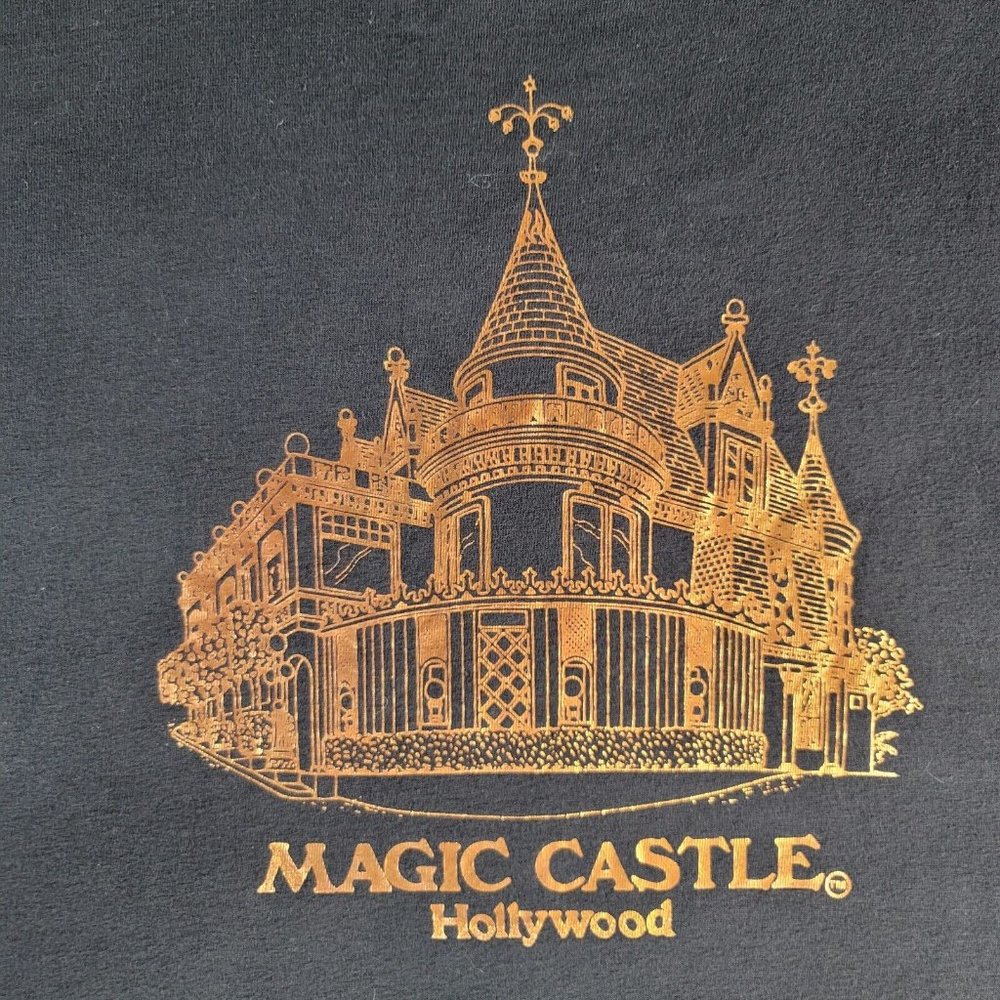 Vintage 90s Magic Castle Hollywood Clubhouse For Magician RARE US Made Shirt XL - Picture 3 of 8